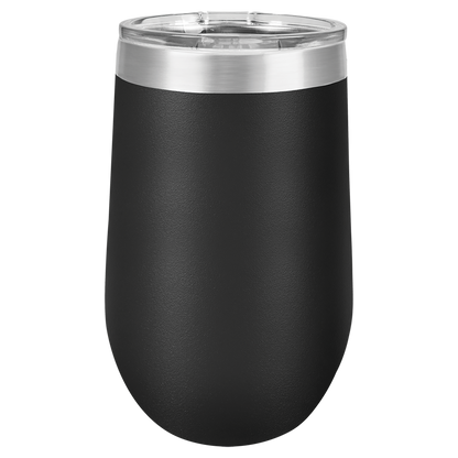 16 oz Powder Coated Stemless Wine Tumbler