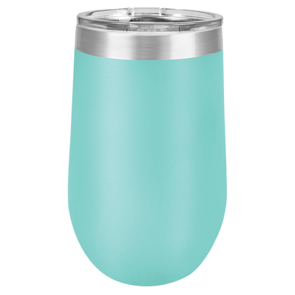 16 oz Powder Coated Stemless Wine Tumbler