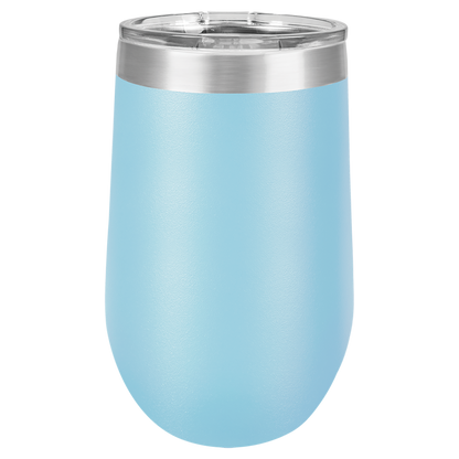 16 oz Powder Coated Stemless Wine Tumbler