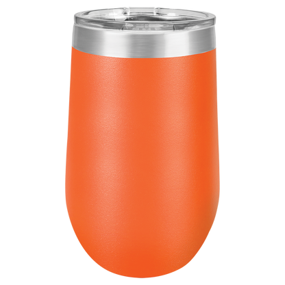 16 oz Powder Coated Stemless Wine Tumbler