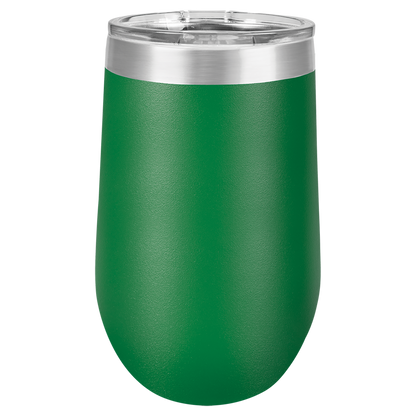 16 oz Powder Coated Stemless Wine Tumbler